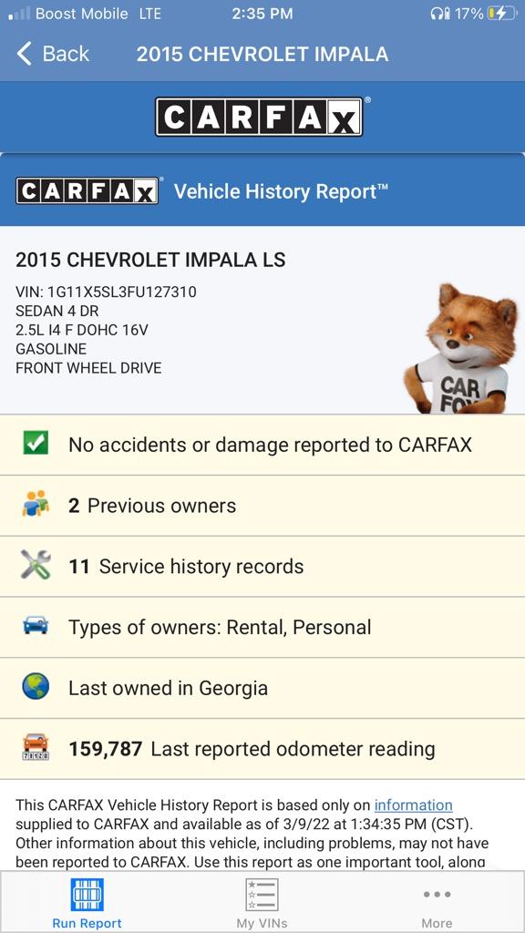 2015 Chevrolet Impala LS photo