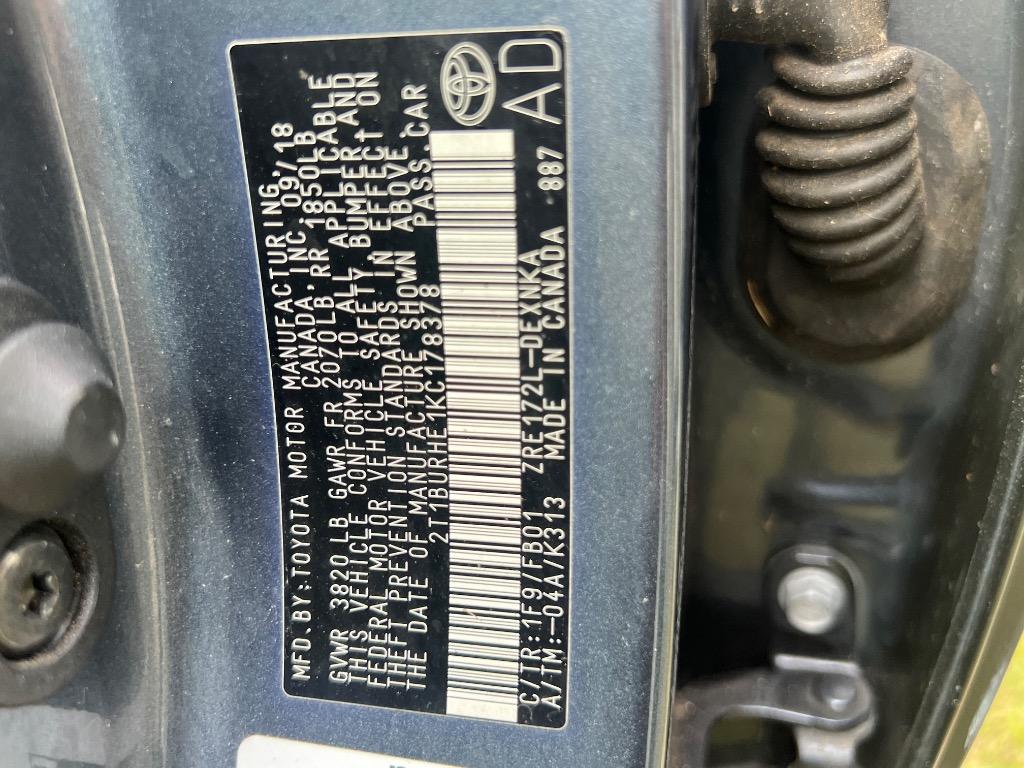 2019 Toyota Corolla - $12,900