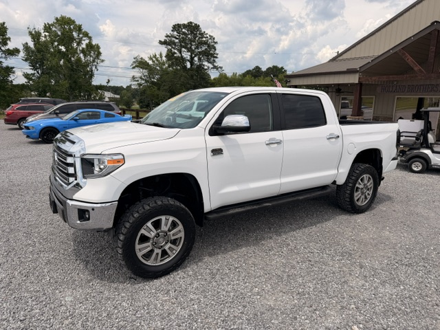 White 2018 Toyota Tundra 1794 Edition CrewMax 5.7L 4WD Pickup Truck Four-Wheel Drive Automatic