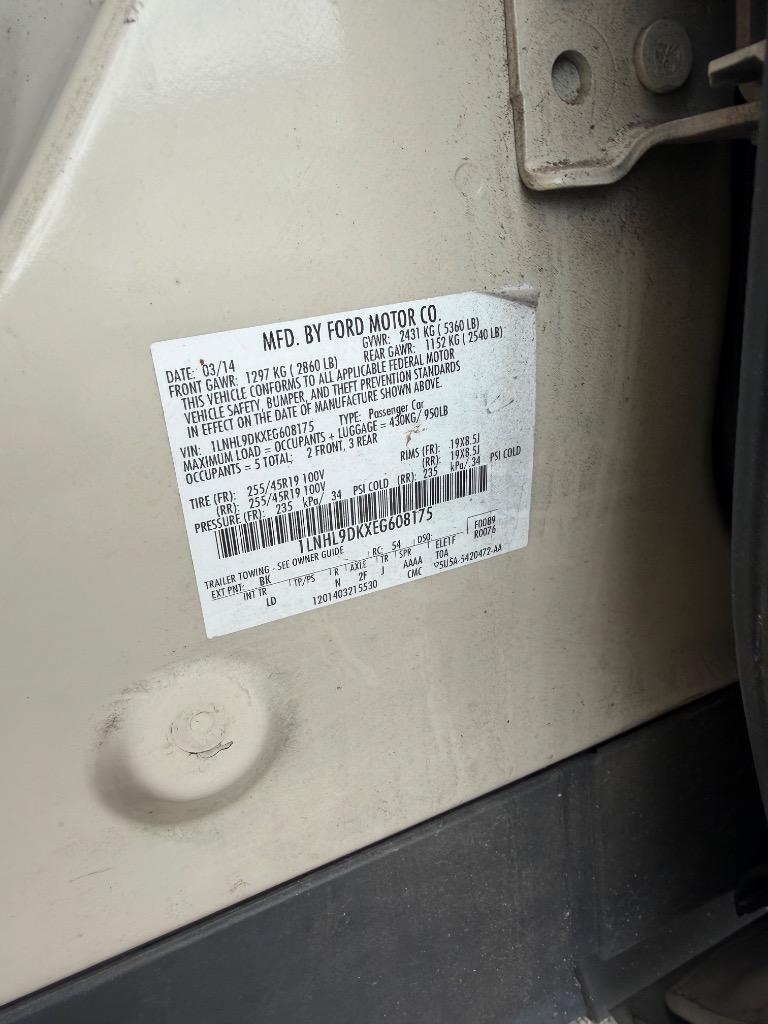 2014 Lincoln MKS - $2,799