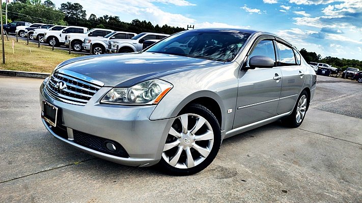 Gray 2007 INFINITI M45 Sport RWD Sedan Rear-Wheel Drive Automatic