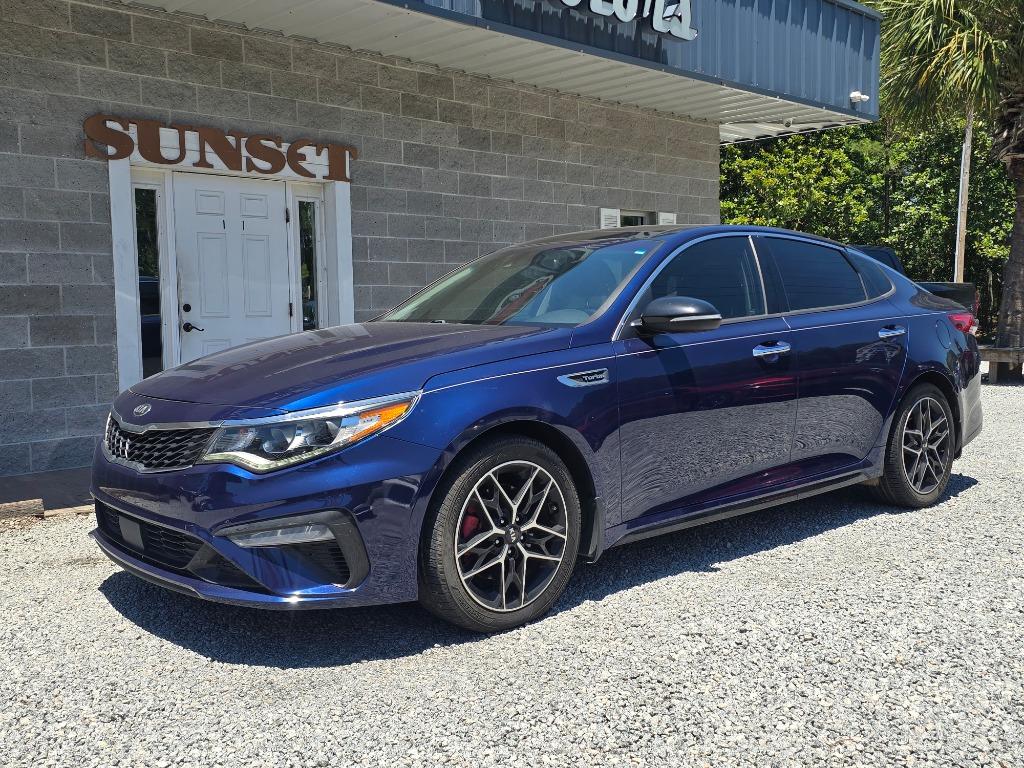 Blue 2019 Kia Optima SX Turbo FWD Sedan Front-Wheel Drive Automatic