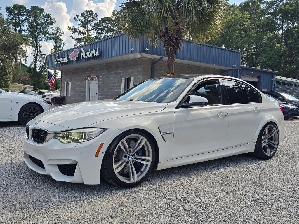 White 2015 BMW M3 Sedan Rear-Wheel Drive Automatic