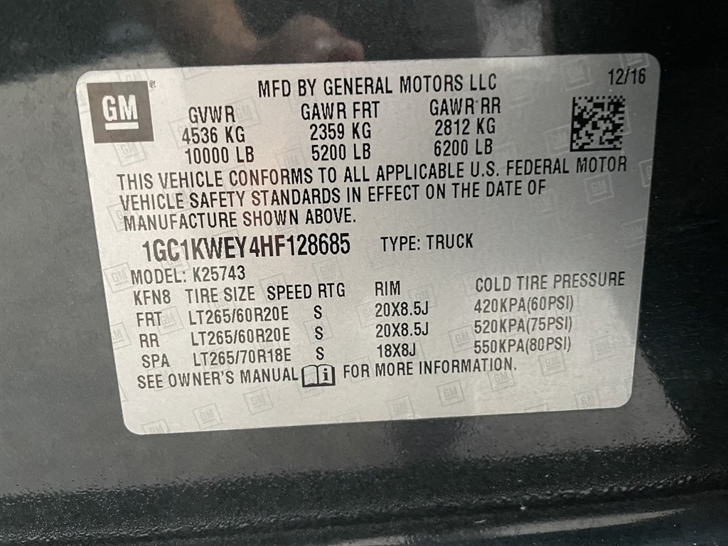2017 Chevrolet Silverado 2500 LTZ photo