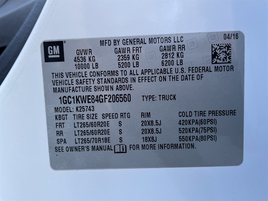 2016 Chevrolet Silverado 2500 LTZ photo