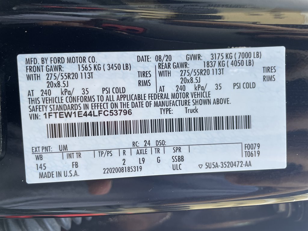 2020 Ford F150 XLT photo