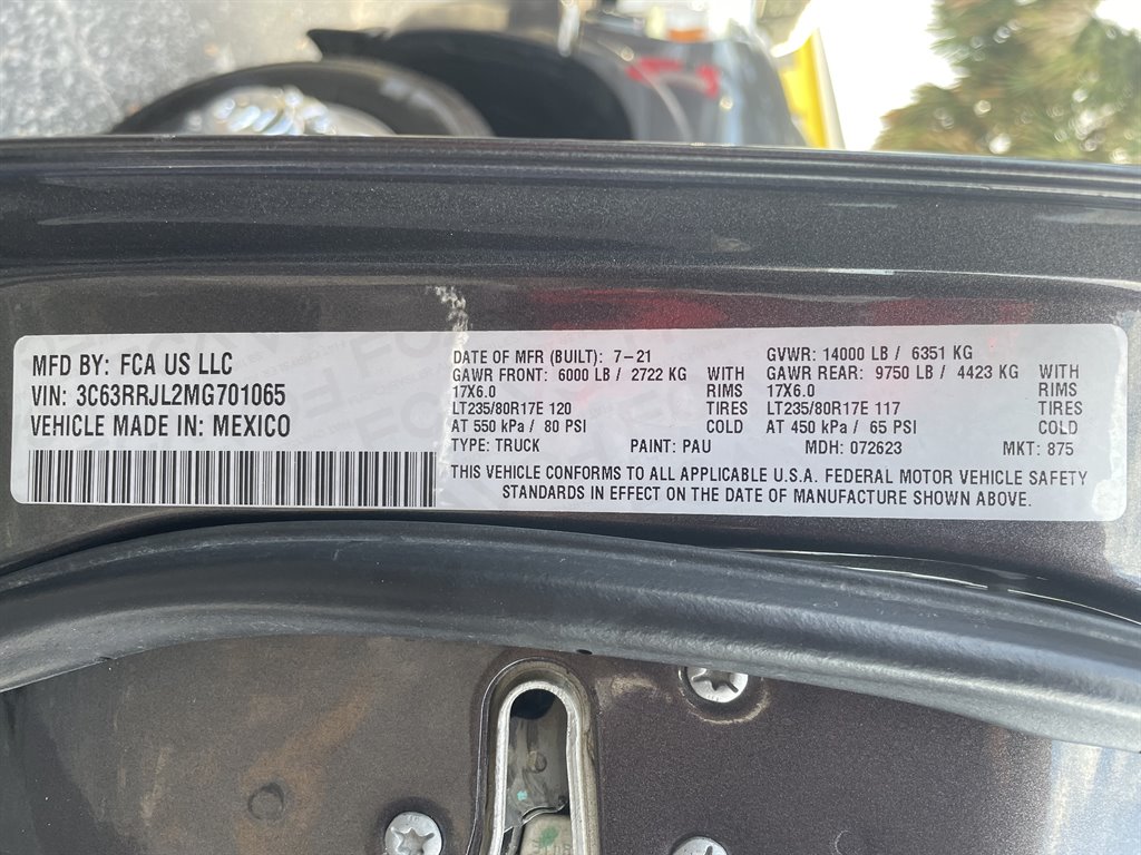 2021 Ram 3500 - $63,999