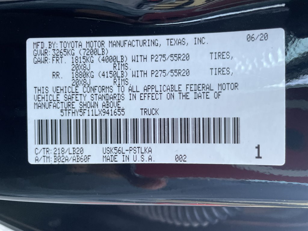 2020 Toyota Tundra - $40,999