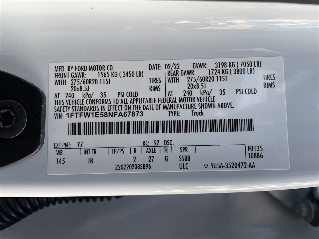 2022 Ford F150 XL photo