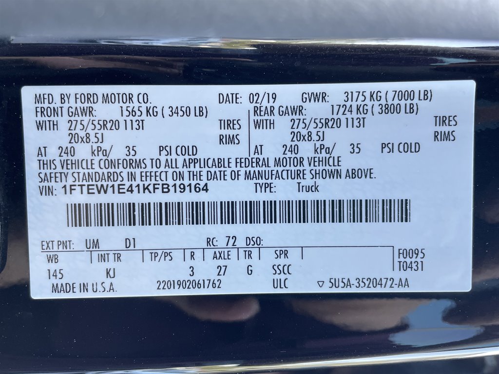 2019 Ford F150 King Ranch photo