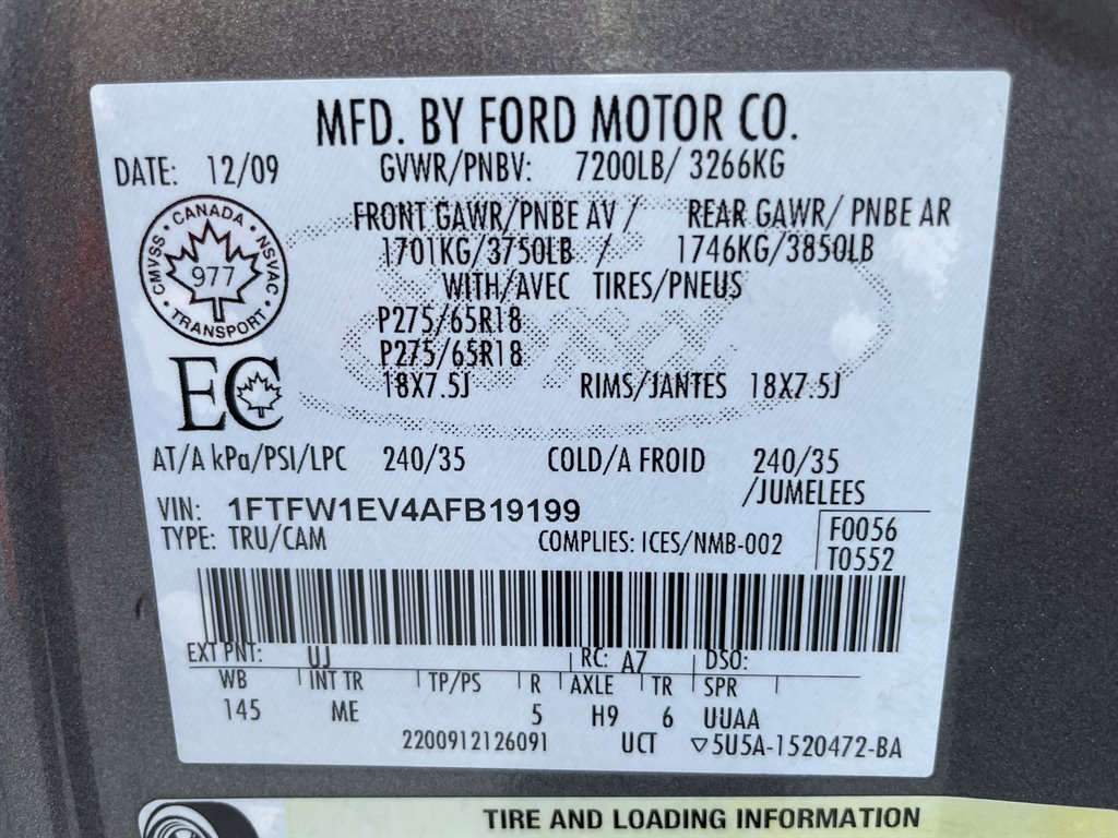2010 Ford F-150 - $13,999