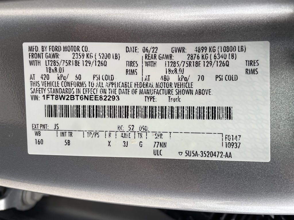 2022 Ford F-250 - $53,999
