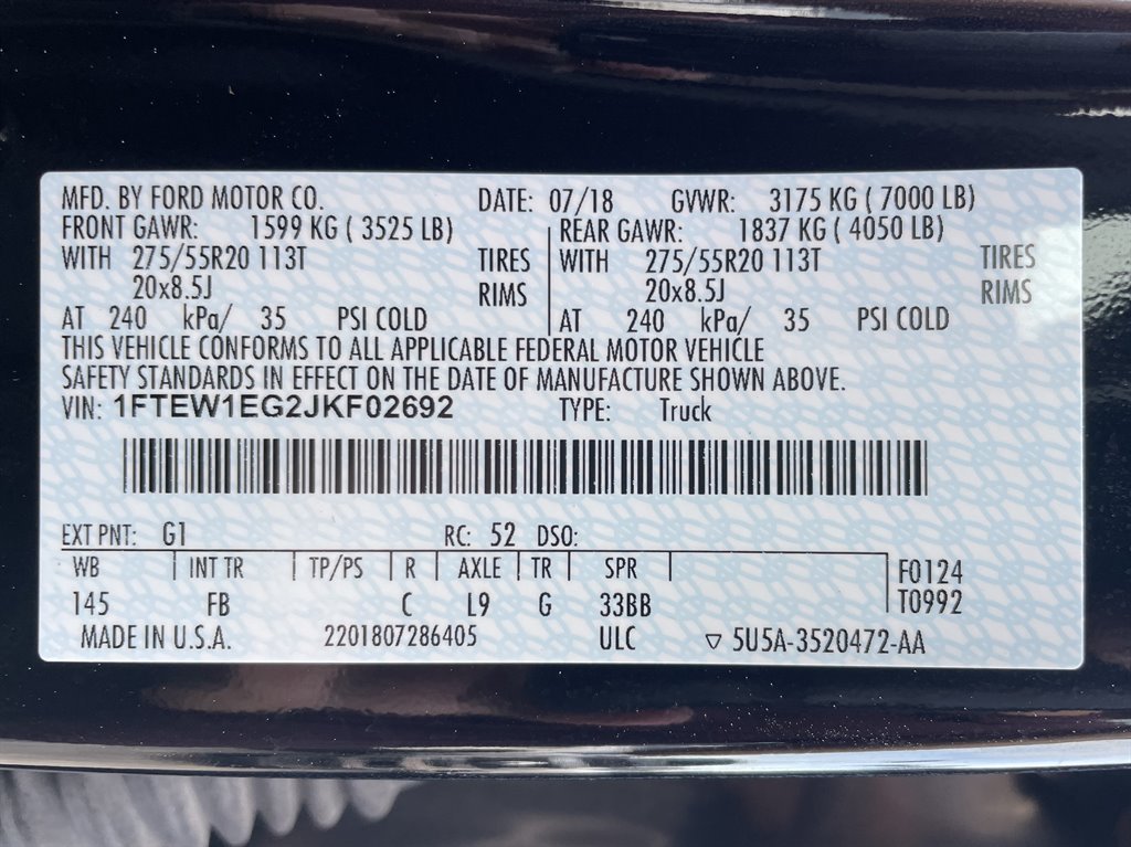 2018 Ford F150 XLT photo