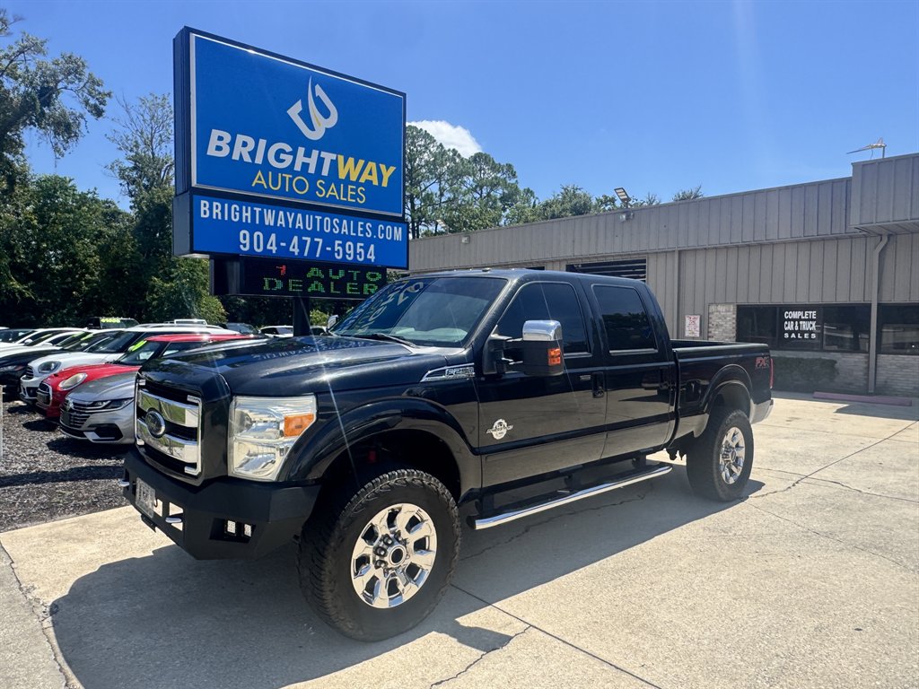 Black 2015 Ford F-250 Super Duty Pickup Truck Four-Wheel Drive Automatic