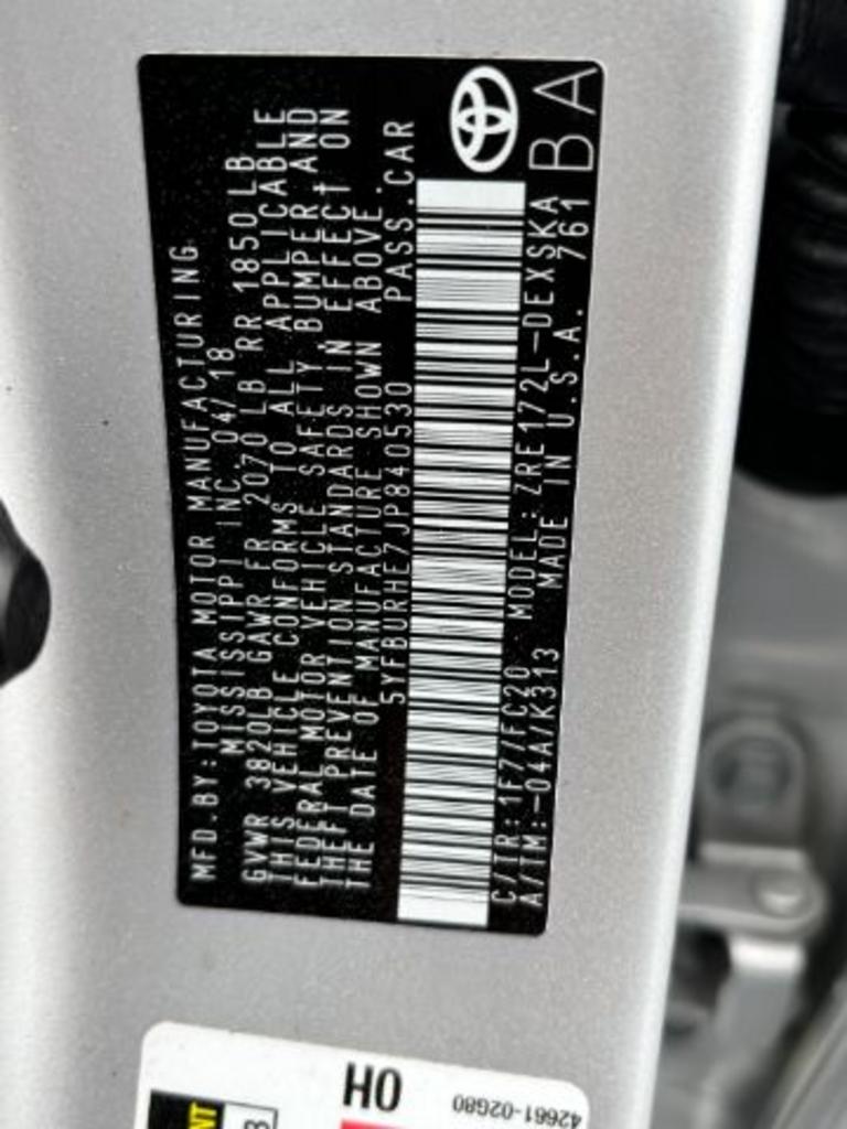 2018 Toyota Corolla SE photo