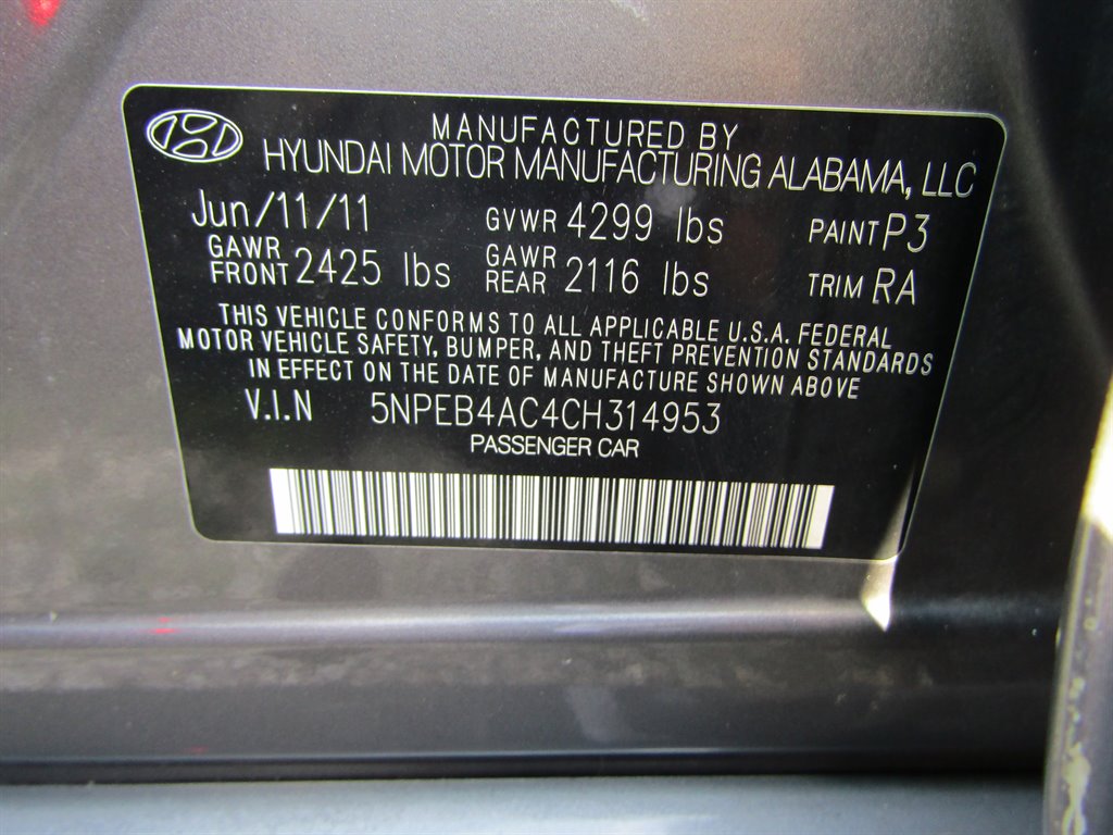 2012 Hyundai Sonata - $4,800