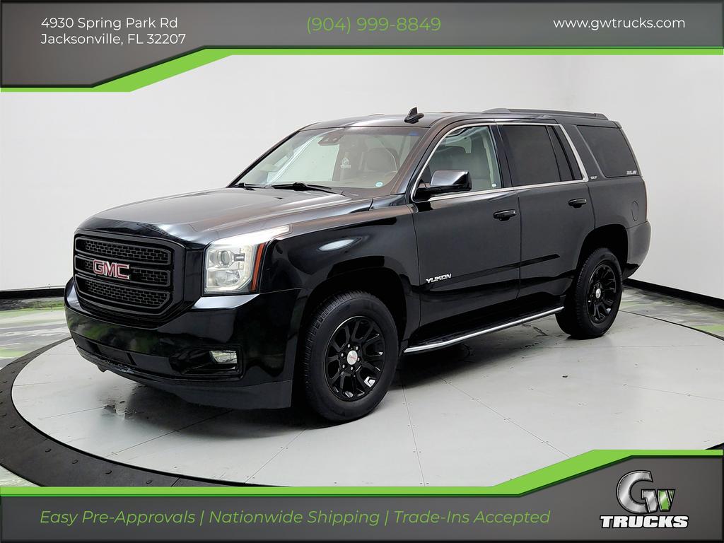 Black 2020 GMC Yukon SLT 4WD SUV / Crossover Four-Wheel Drive Automatic