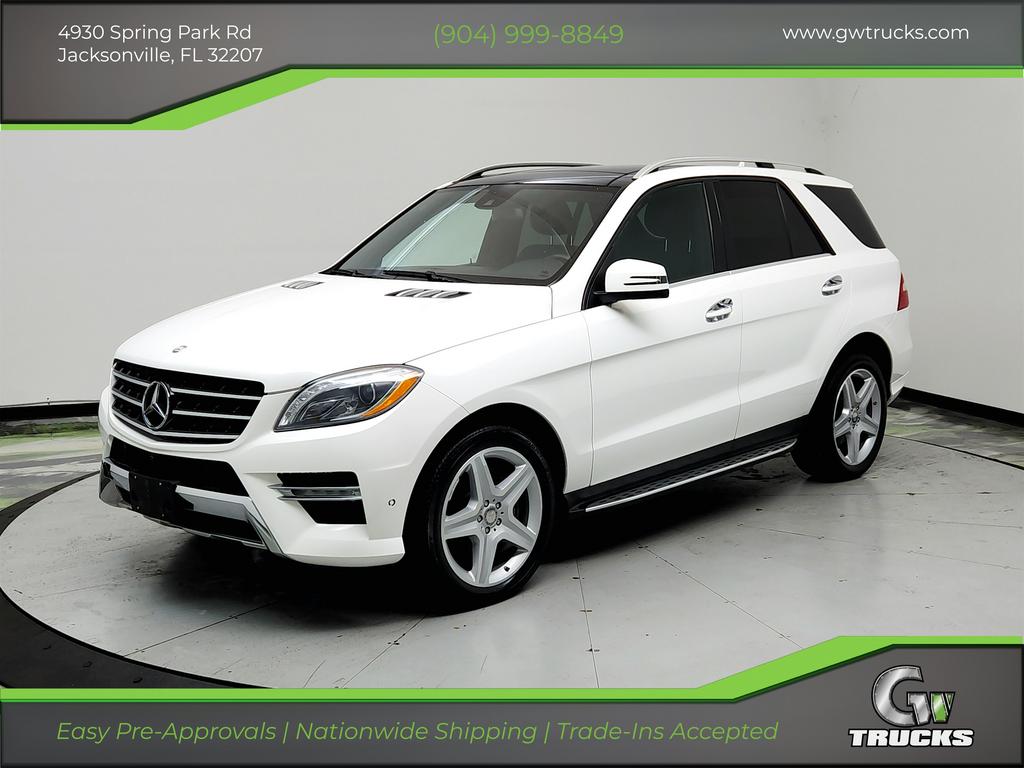 White 2015 Mercedes-Benz M-Class ML 400 4MATIC SUV / Crossover All-Wheel Drive 7-Speed Automatic