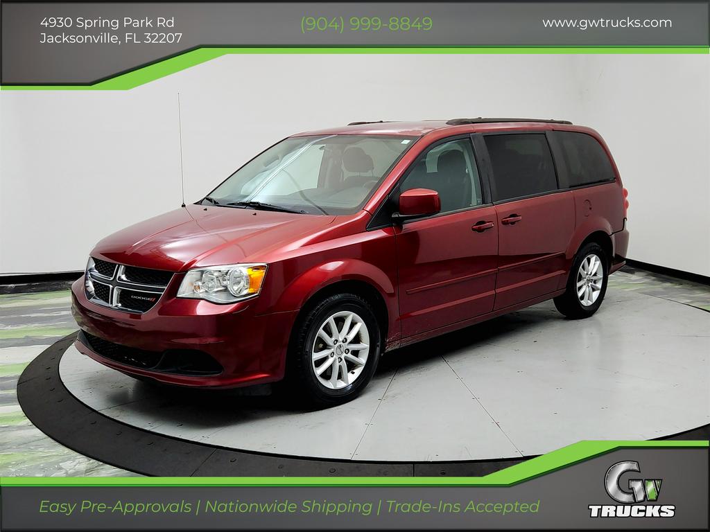 Red 2015 Dodge Grand Caravan SXT FWD Minivan Front-Wheel Drive Automatic