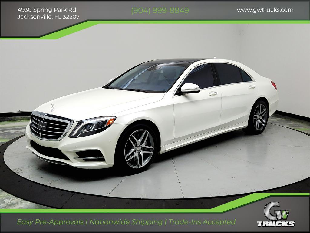 White 2015 Mercedes-Benz S-Class S 550 Sedan Rear-Wheel Drive 7-Speed Automatic