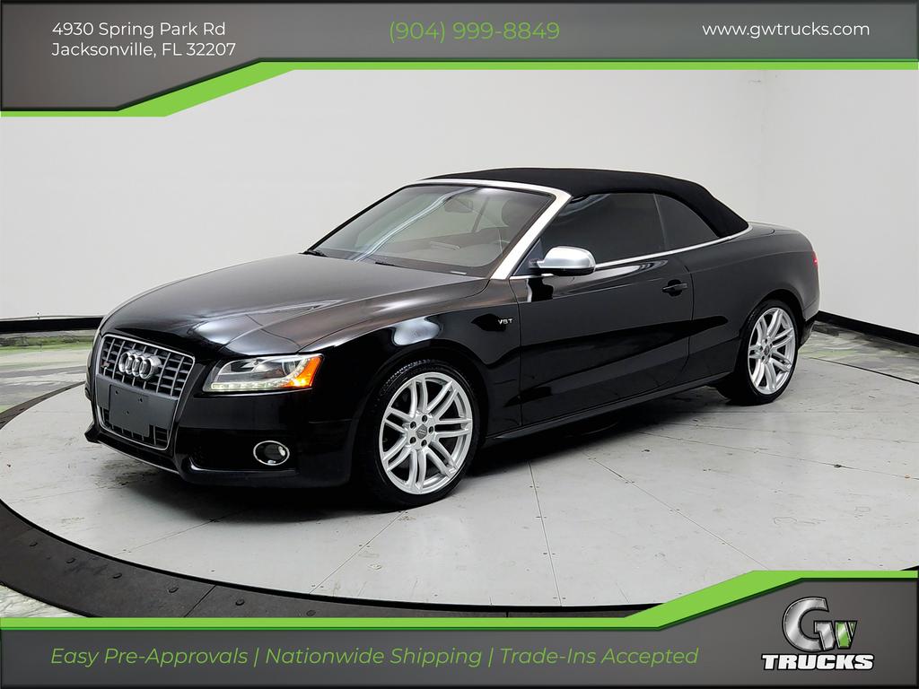 Black 2010 Audi S5 3.0T quattro Premium Plus Cabriolet AWD Convertible All-Wheel Drive Automatic