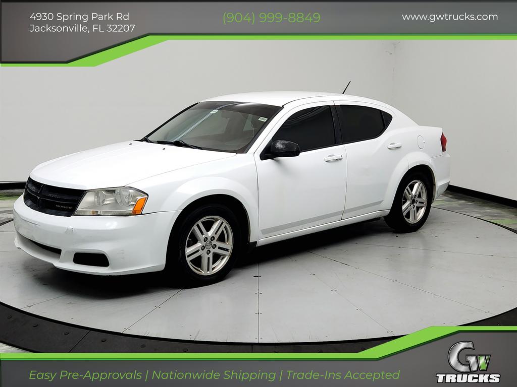 White 2011 Dodge Avenger Mainstreet FWD Sedan Front-Wheel Drive 6-Speed Automatic