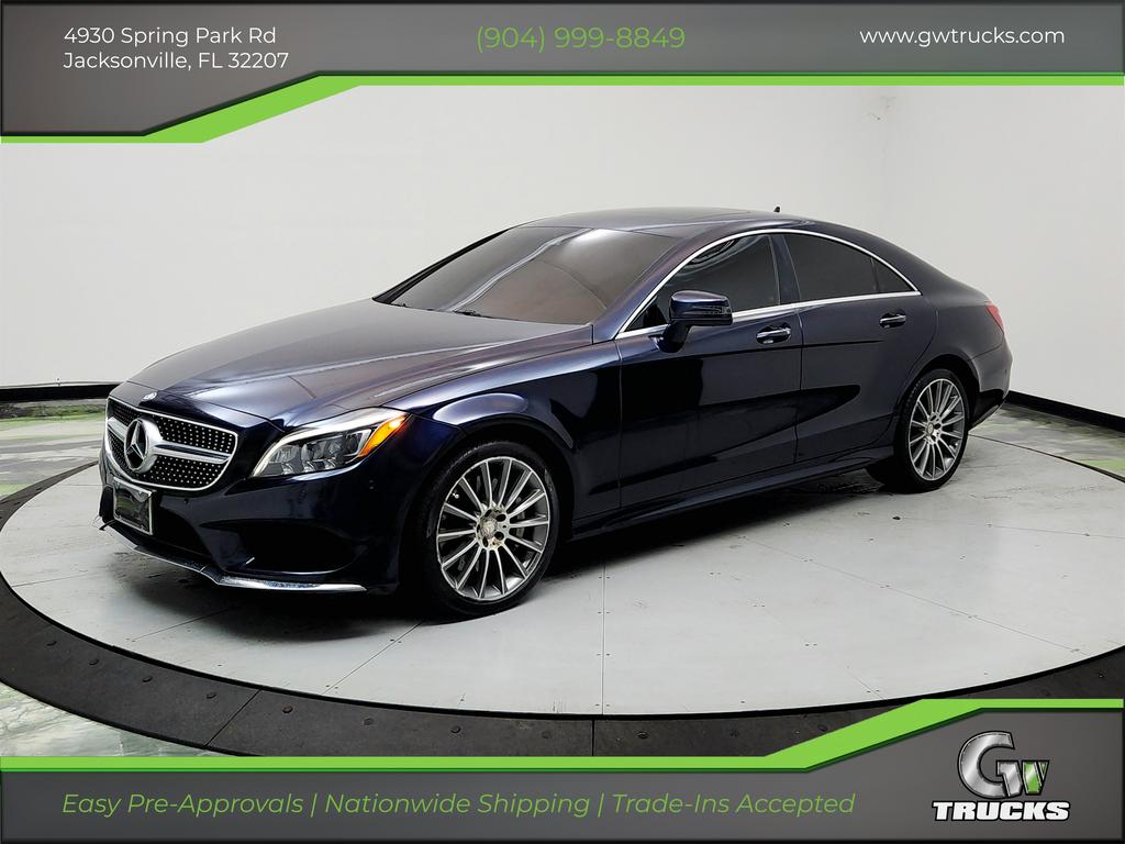 Blue 2016 Mercedes-Benz CLS 550 4MATIC Sedan All-Wheel Drive Automatic