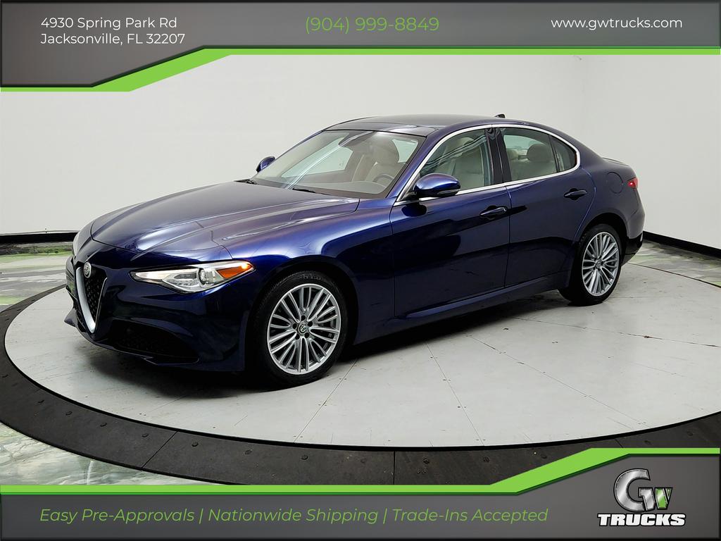 Blue 2017 Alfa Romeo Giulia Sedan All-Wheel Drive Automatic