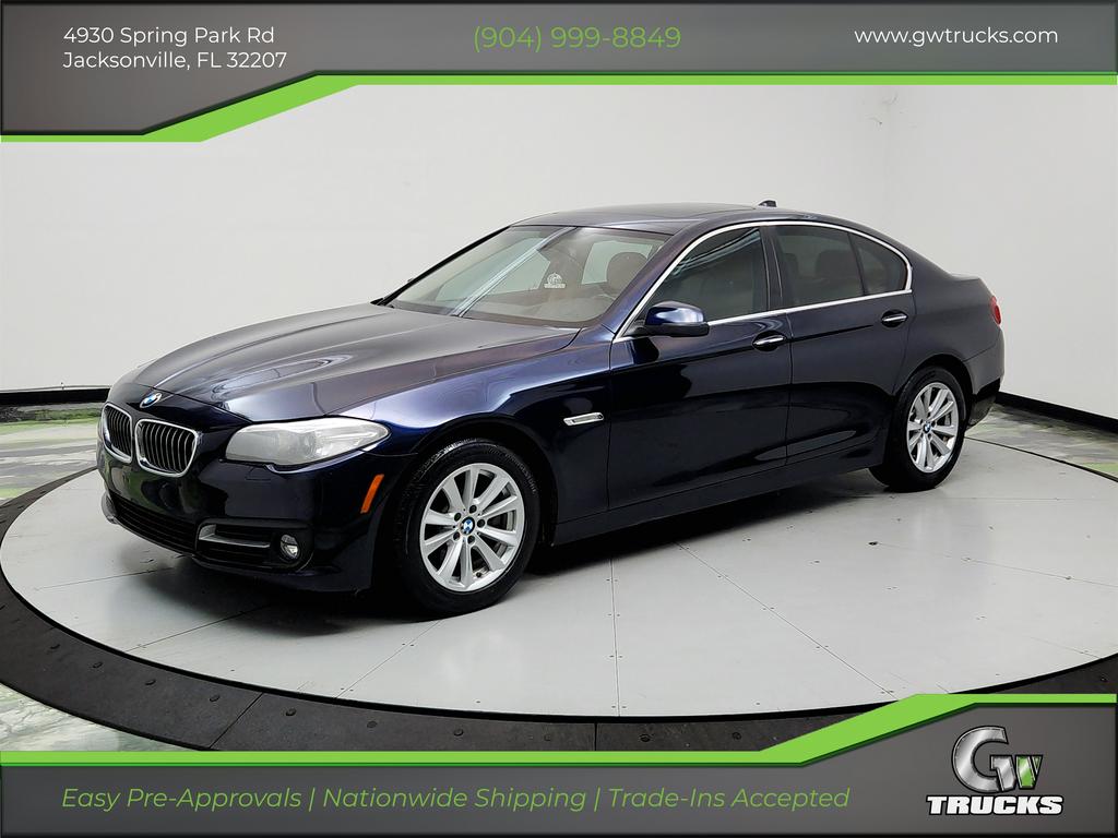 Blue 2015 BMW 5 Series Sedan Rear-Wheel Drive Automatic