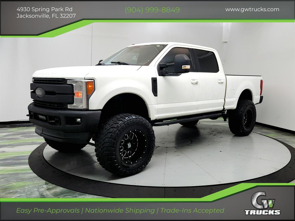 White 2017 Ford F-250 Super Duty Pickup Truck Four-Wheel Drive Automatic
