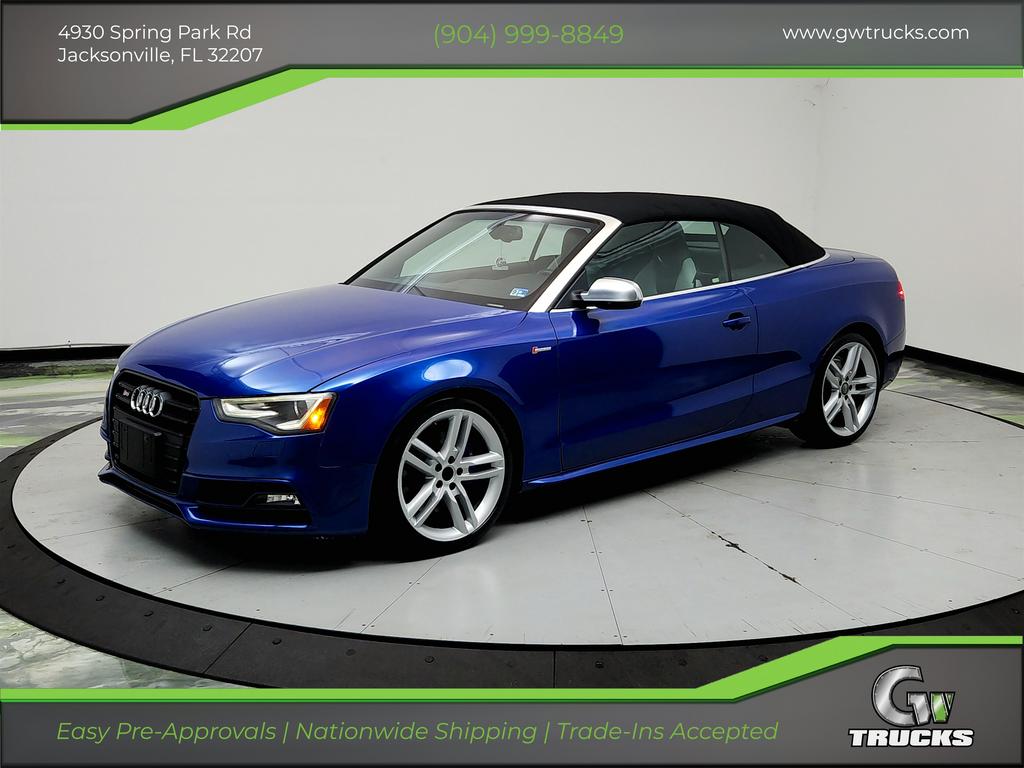 Blue 2017 Audi S5 Convertible All-Wheel Drive 7-Speed Dual Clutch