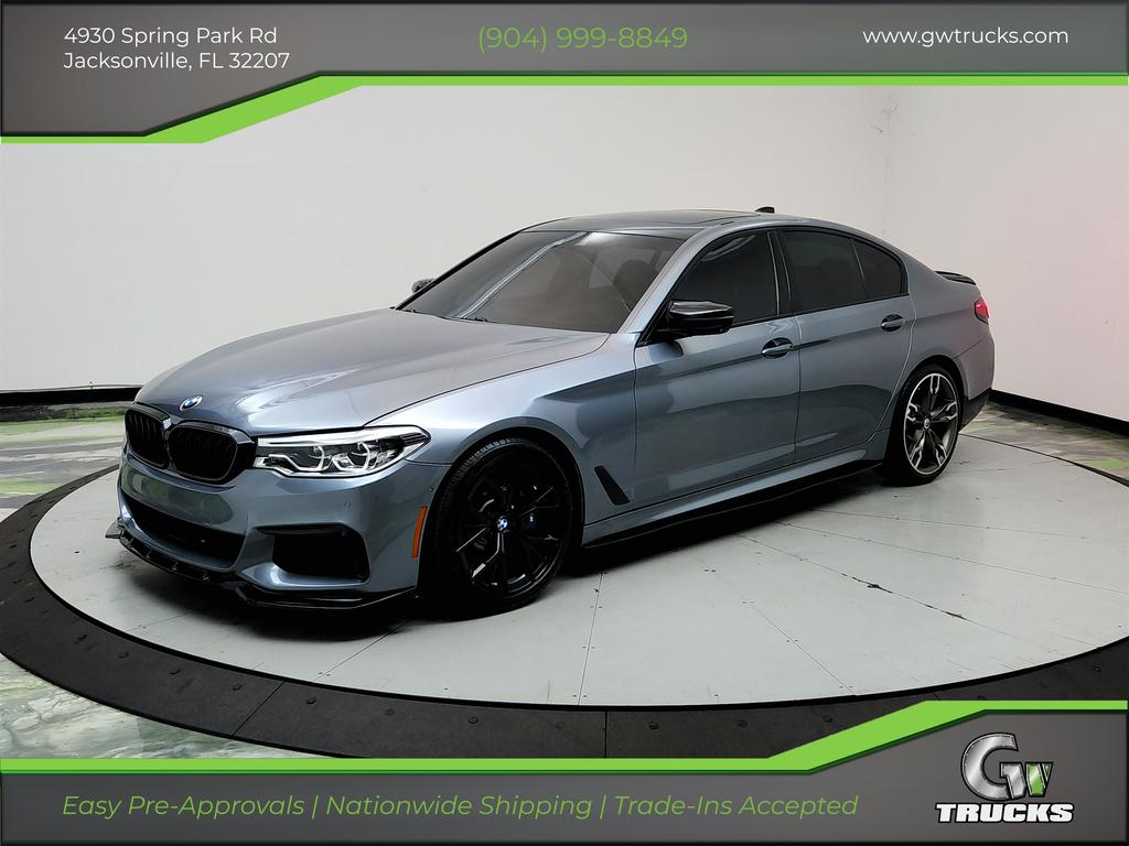 Gray 2020 BMW 5 Series Sedan All-Wheel Drive Automatic
