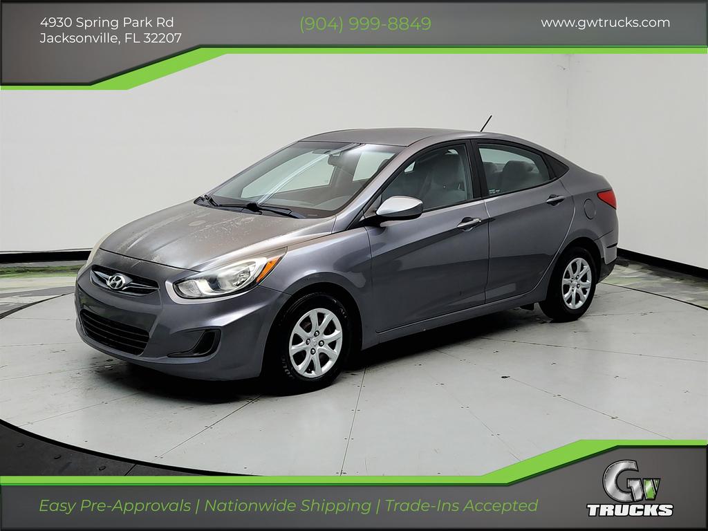 Gray 2014 Hyundai Accent Sedan Front-Wheel Drive Automatic