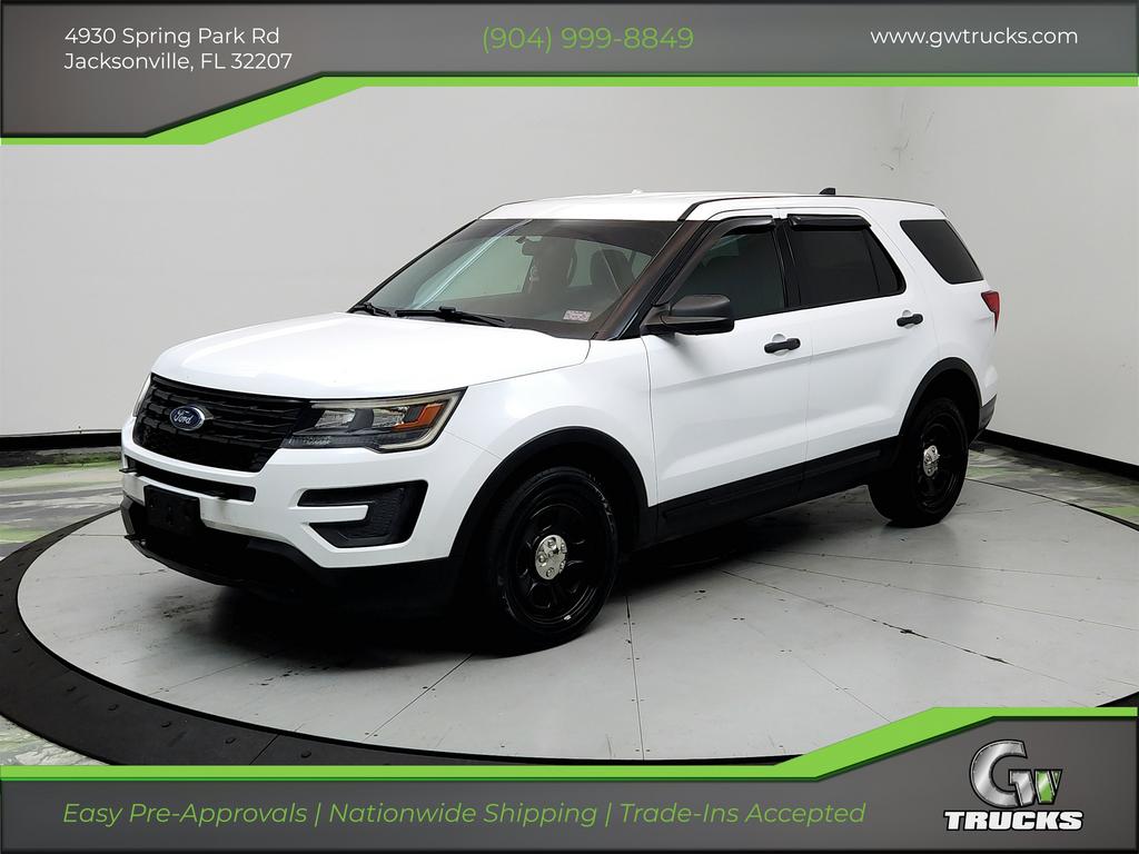 White 2019 Ford Explorer SUV / Crossover All-Wheel Drive Automatic