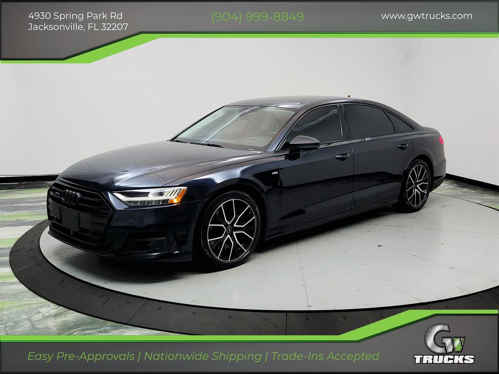 Blue 2021 Audi A8 Sedan All-Wheel Drive 8-Speed Automatic