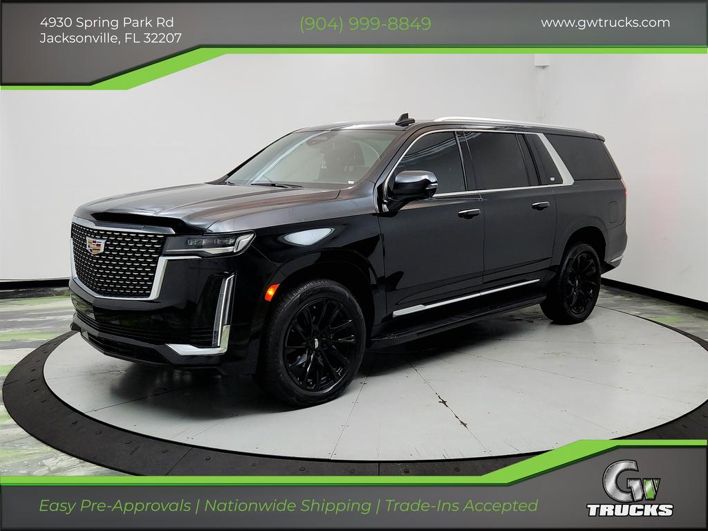 Black 2022 Cadillac Escalade ESV SUV / Crossover Four-Wheel Drive Automatic