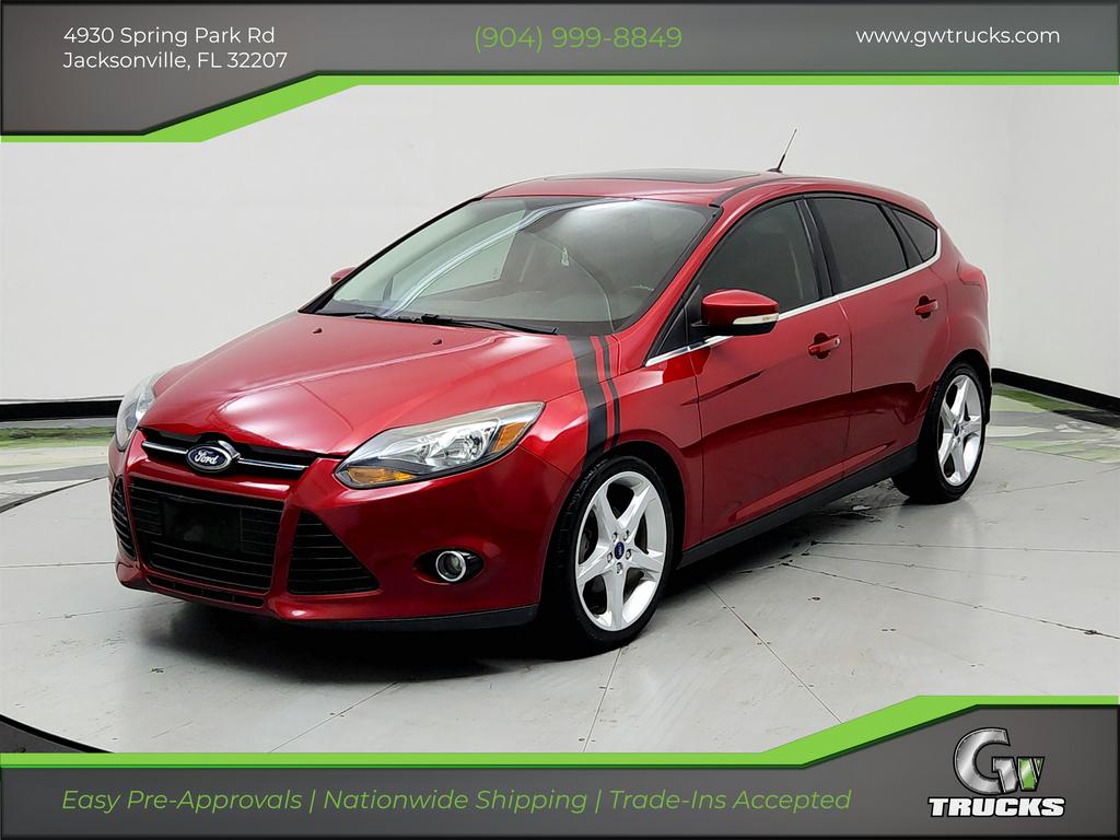 Red 2012 Ford Focus Hatchback Front-Wheel Drive Automatic