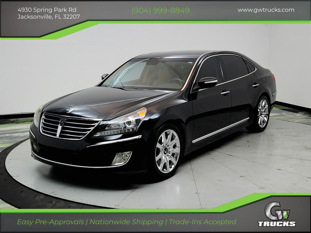 Black 2013 Hyundai Equus Sedan Rear-Wheel Drive Automatic