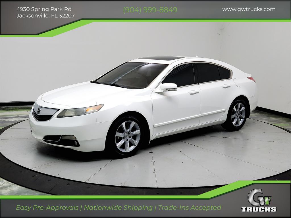 White 2012 Acura TL Sedan Front-Wheel Drive Automatic