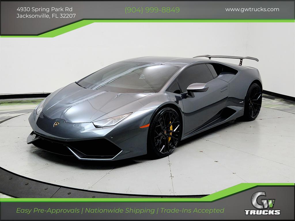 Gray 2015 Lamborghini Huracan Coupe All-Wheel Drive Automatic