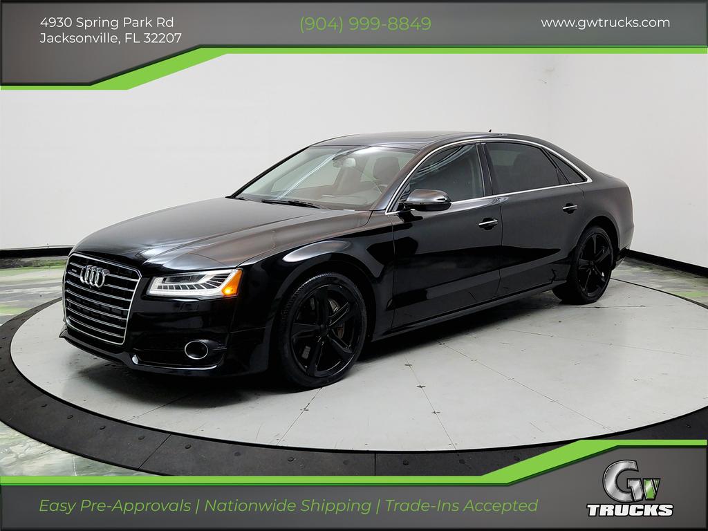 Black 2018 Audi A8 Sedan All-Wheel Drive Automatic