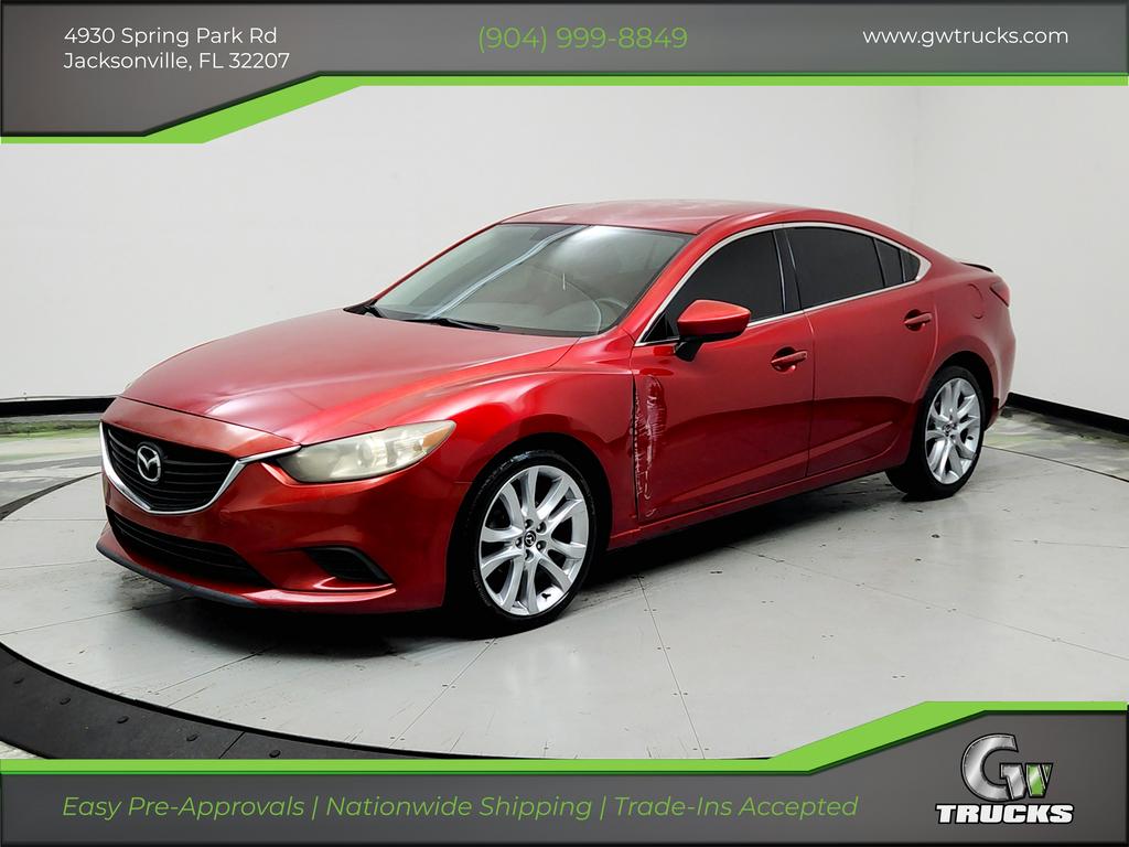 Red 2014 Mazda MAZDA6 Sedan Front-Wheel Drive Automatic