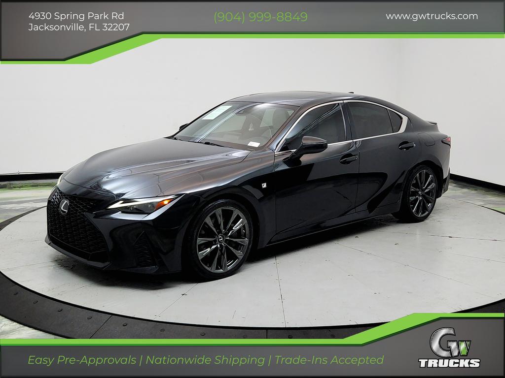 Black 2021 Lexus IS Sedan Rear-Wheel Drive Automatic