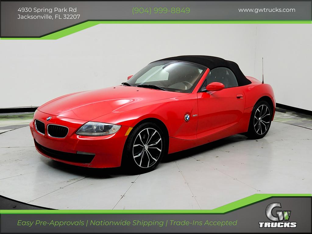 Red 2006 BMW Z4 Convertible Rear-Wheel Drive Manual