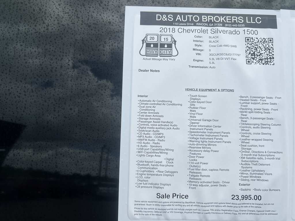 2018 Chevrolet Silverado - $21,995