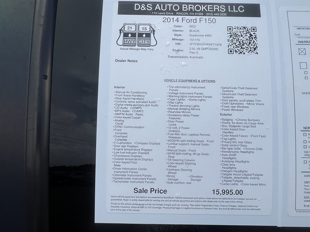 2014 Ford F-150 - $14,995