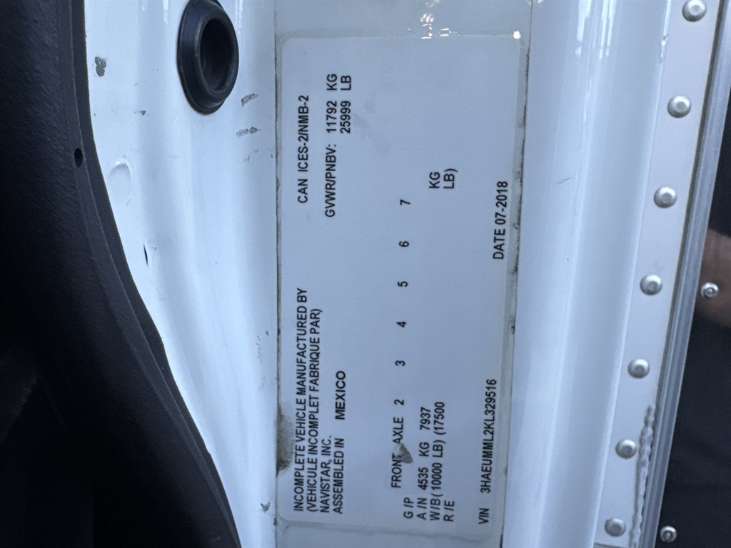 2019 International Mv607 - $39,995
