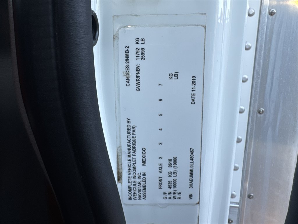 2020 International Mv607 - $38,995