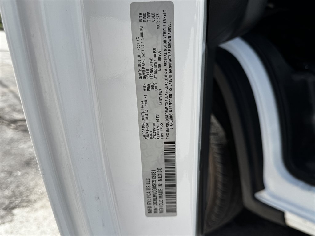 2025 Ram ProMaster 2500 - $35,995