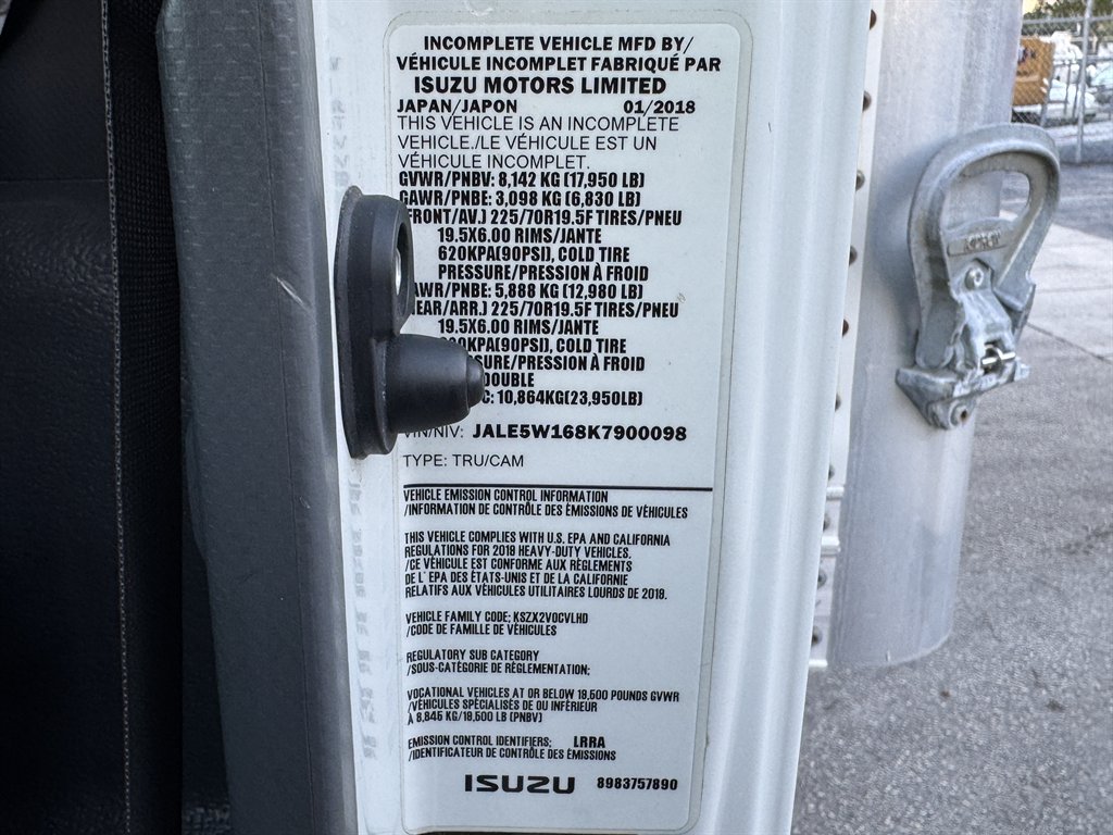 2019 Isuzu Nqr - $45,995
